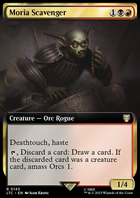 Moria Scavenger, Tales of Middle-earth Commander #145, Magic: The Gathering card