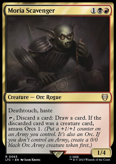 Moria Scavenger, Tales of Middle-earth Commander #63, Magic: The Gathering card