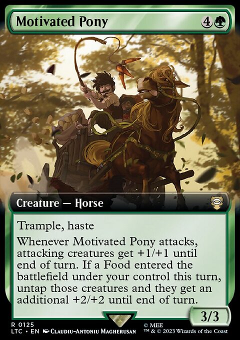 Motivated Pony, Tales of Middle-earth Commander #125, Magic: The Gathering card