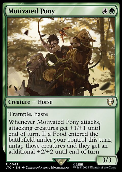 Motivated Pony, Tales of Middle-earth Commander #42, Magic: The Gathering card