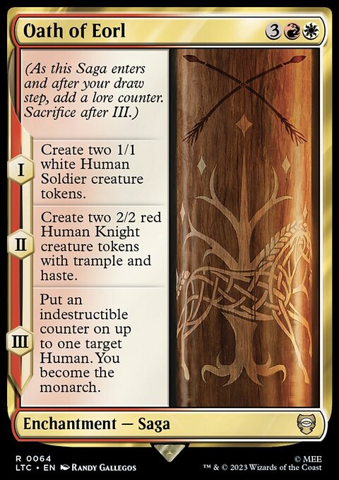 Oath of Eorl, Tales of Middle-earth Commander #64, Magic: The Gathering card