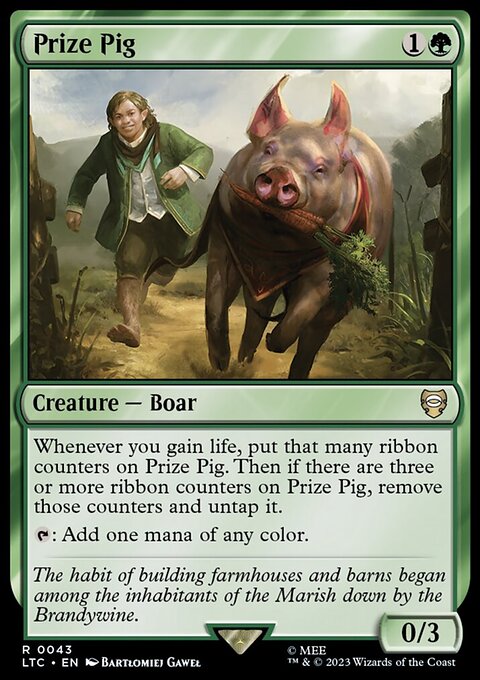Prize Pig, Tales of Middle-earth Commander #43, Magic: The Gathering card