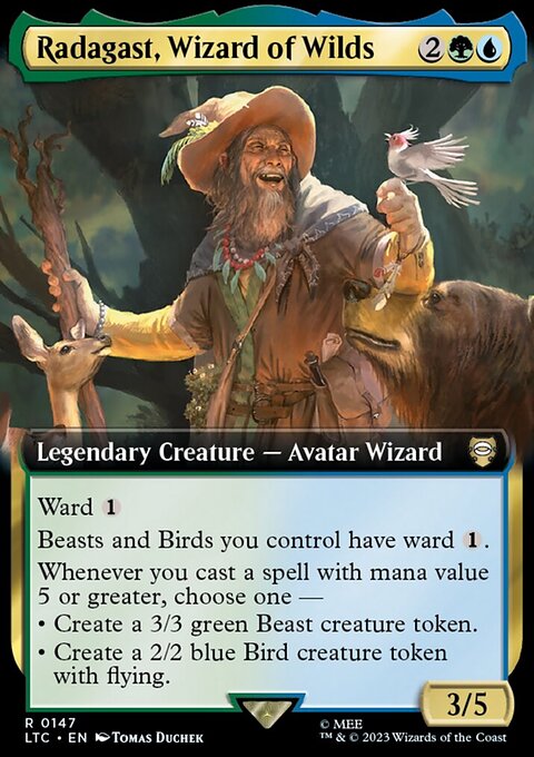Radagast, Wizard of Wilds, Tales of Middle-earth Commander #147, Magic: The Gathering card