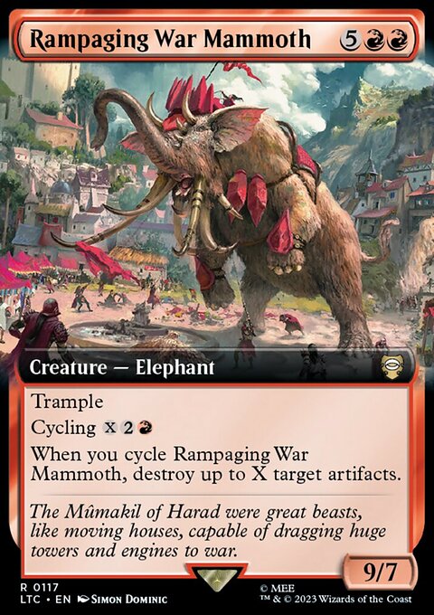Rampaging War Mammoth, Tales of Middle-earth Commander #117, Magic: The Gathering card