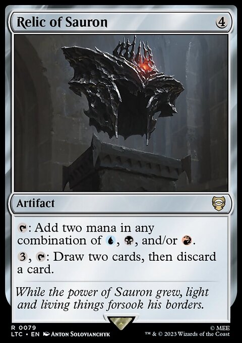 Relic of Sauron, Tales of Middle-earth Commander #79, Magic: The Gathering card
