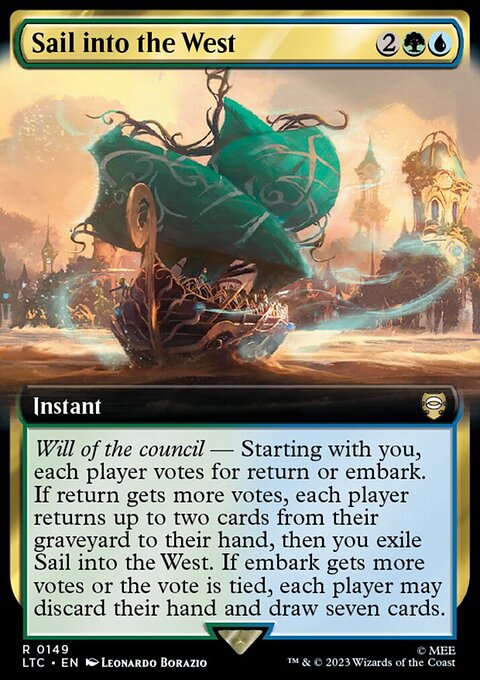 Sail into the West, Tales of Middle-earth Commander #149, Magic: The Gathering card