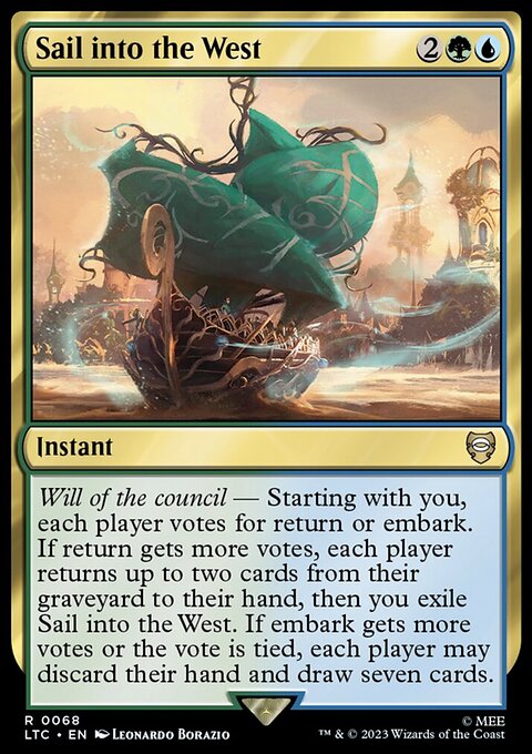 Sail into the West, Tales of Middle-earth Commander #68, Magic: The Gathering card