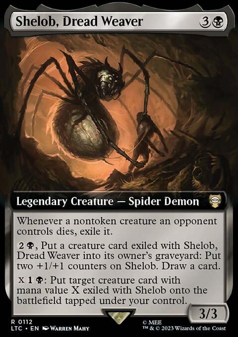 Shelob, Dread Weaver, Tales of Middle-earth Commander #112, Magic: The Gathering card
