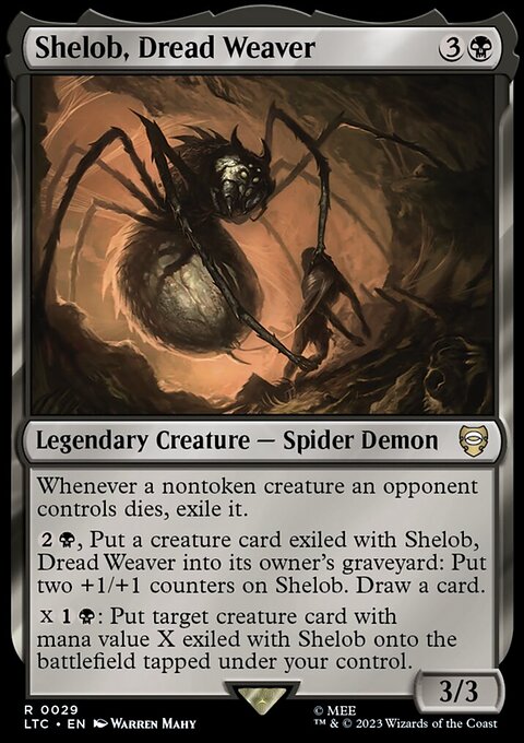 Shelob, Dread Weaver, Tales of Middle-earth Commander #29, Magic: The Gathering card