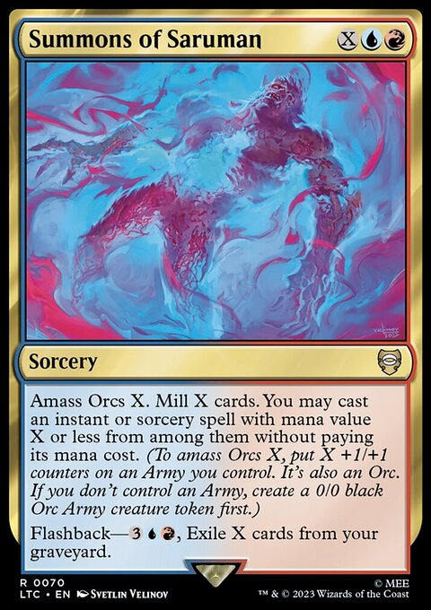 Summons of Saruman, Tales of Middle-earth Commander #70, Magic: The Gathering card