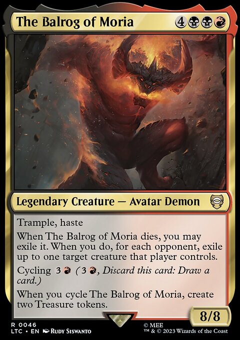 The Balrog of Moria, Tales of Middle-earth Commander #46, Magic: The Gathering card