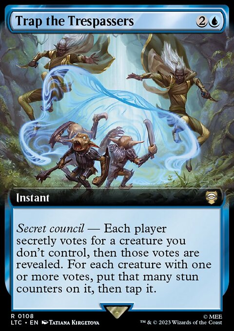 Trap the Trespassers, Tales of Middle-earth Commander #108, Magic: The Gathering card