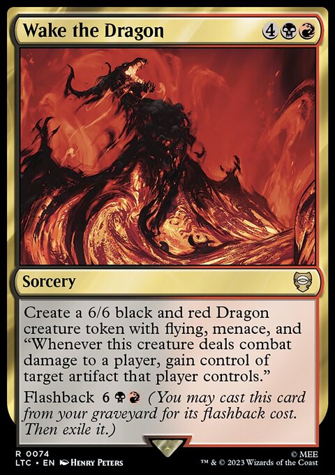 Wake the Dragon, Tales of Middle-earth Commander #74, Magic: The Gathering card