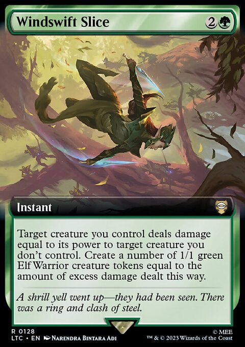 Windswift Slice, Tales of Middle-earth Commander #128, Magic: The Gathering card