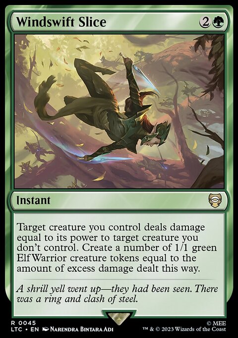 Windswift Slice, Tales of Middle-earth Commander #45, Magic: The Gathering card