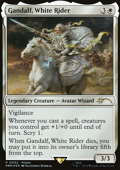 Gandalf, White Rider, Tales of Middle-earth Deluxe Commander Kit #2, Magic: The Gathering card