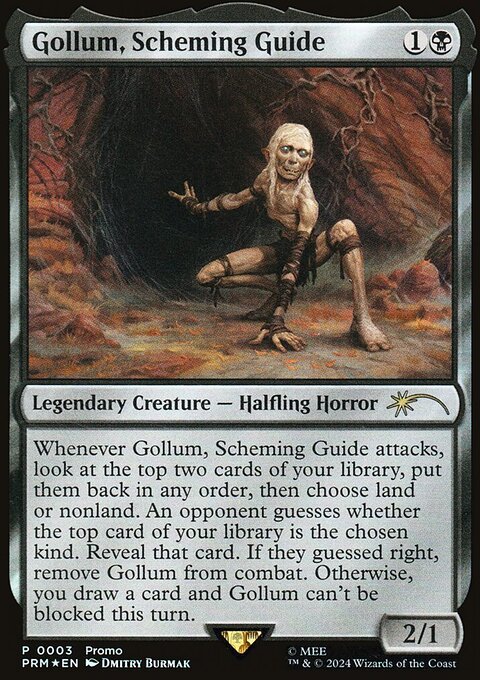 Gollum, Scheming Guide, Tales of Middle-earth Deluxe Commander Kit #3, Magic: The Gathering card