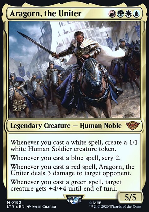 Aragorn, the Uniter, Tales of Middle-earth Promos #192s, Magic: The Gathering card