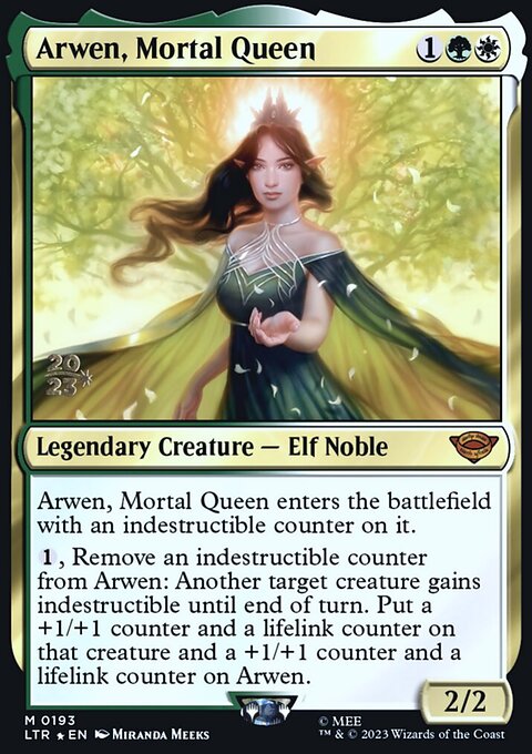 Arwen, Mortal Queen, Tales of Middle-earth Promos #193s, Magic: The Gathering card