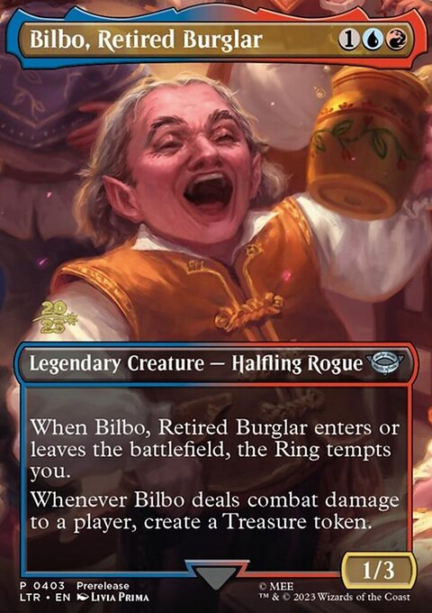 Bilbo, Retired Burglar, Tales of Middle-earth Promos #403s, Magic: The Gathering card