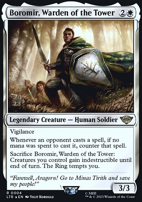 Boromir, Warden of the Tower, Tales of Middle-earth Promos #4s, Magic: The Gathering card