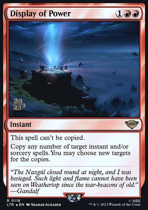 Display of Power, Tales of Middle-earth Promos #119s, Magic: The Gathering card
