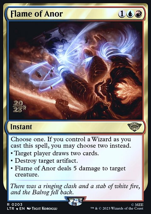 Flame of Anor, Tales of Middle-earth Promos #203s, Magic: The Gathering card