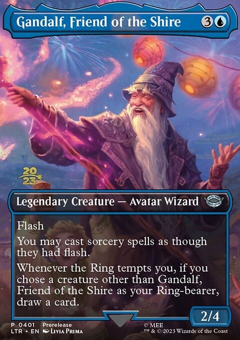 Gandalf, Friend of the Shire, Tales of Middle-earth Promos #401s, Magic: The Gathering card