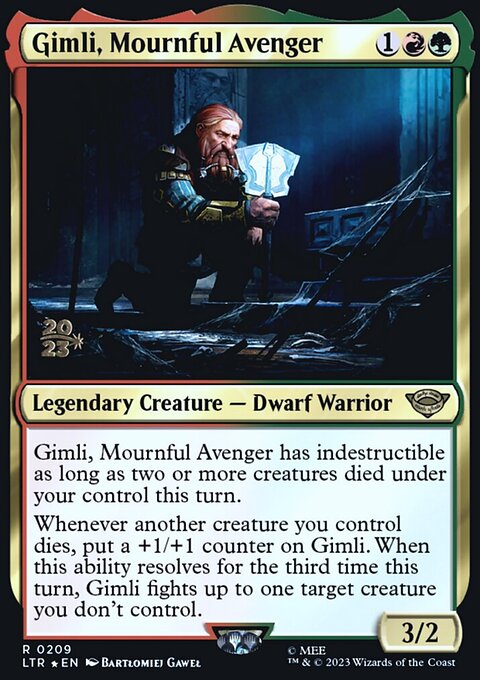 Gimli, Mournful Avenger, Tales of Middle-earth Promos #209s, Magic: The Gathering card