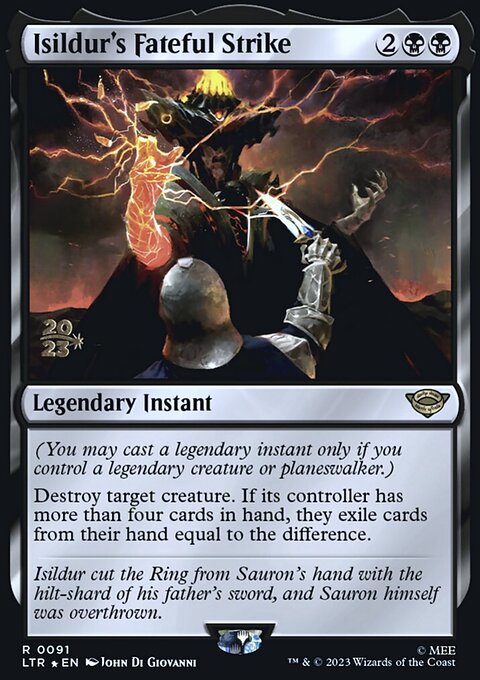 Isildur's Fateful Strike, Tales of Middle-earth Promos #91s, Magic: The Gathering card