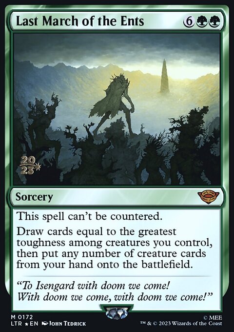 Last March of the Ents, Tales of Middle-earth Promos #172s, Magic: The Gathering card
