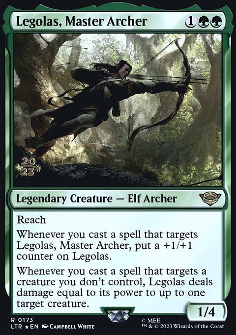 Legolas, Master Archer, Tales of Middle-earth Promos #173s, Magic: The Gathering card