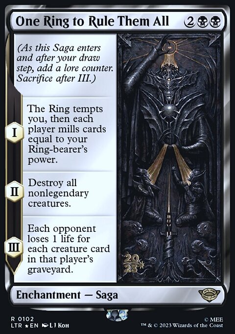 One Ring to Rule Them All, Tales of Middle-earth Promos #102s, Magic: The Gathering card