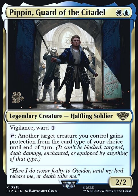 Pippin, Guard of the Citadel, Tales of Middle-earth Promos #218s, Magic: The Gathering card