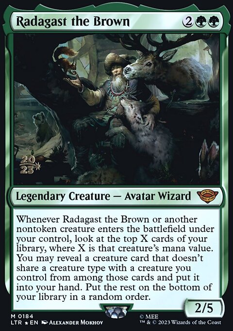 Radagast the Brown, Tales of Middle-earth Promos #184s, Magic: The Gathering card