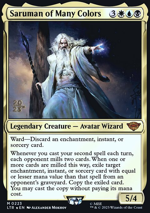 Saruman of Many Colors, Tales of Middle-earth Promos #223s, Magic: The Gathering card