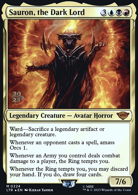 Sauron, the Dark Lord, Tales of Middle-earth Promos #224s, Magic: The Gathering card