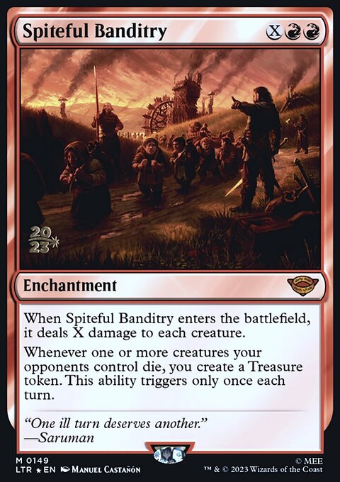 Spiteful Banditry, Tales of Middle-earth Promos #149s, Magic: The Gathering card