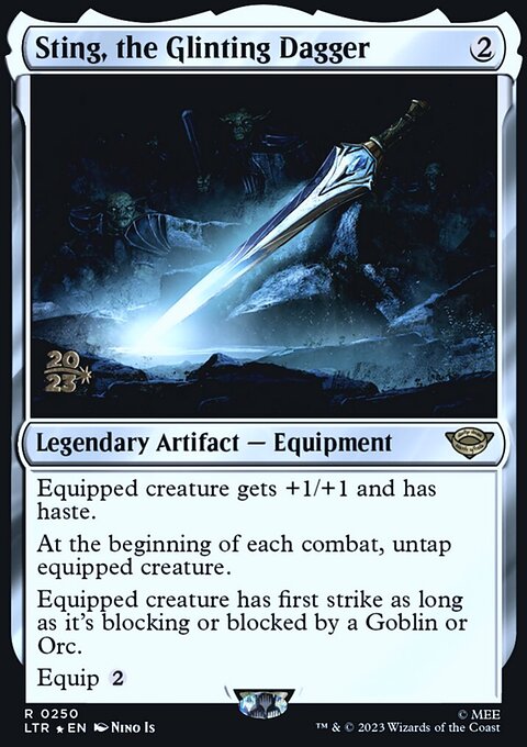 Sting, the Glinting Dagger, Tales of Middle-earth Promos #250s, Magic: The Gathering card