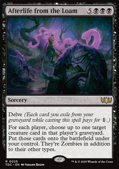 Afterlife from the Loam, Tarkir: Dragonstorm Commander #25, Magic: The Gathering card