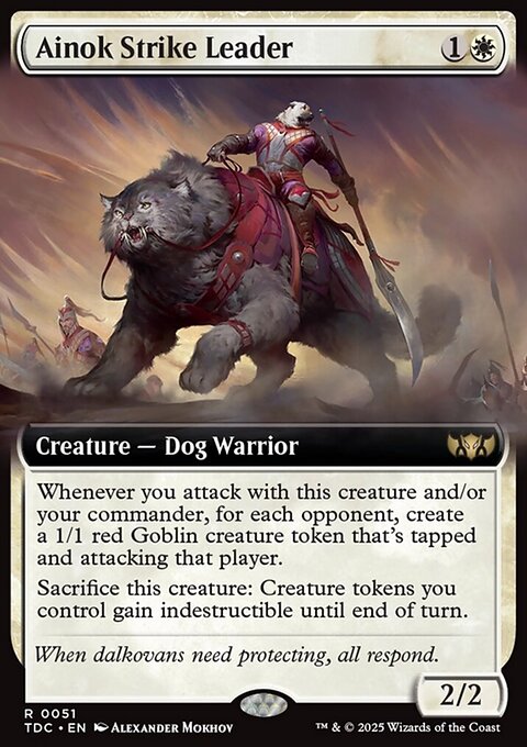 Ainok Strike Leader, Tarkir: Dragonstorm Commander #51, Magic: The Gathering card