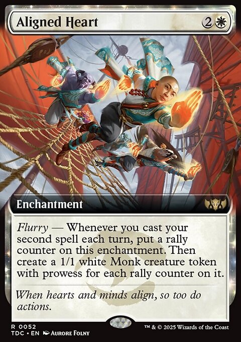 Aligned Heart, Tarkir: Dragonstorm Commander #52, Magic: The Gathering card