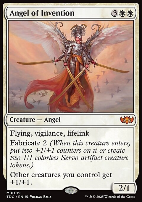Angel of Invention, Tarkir: Dragonstorm Commander #109, Magic: The Gathering card