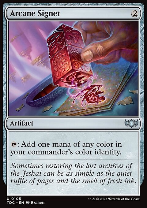Arcane Signet, Tarkir: Dragonstorm Commander #105, Magic: The Gathering card