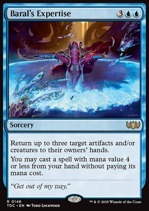 Baral's Expertise, Tarkir: Dragonstorm Commander #146, Magic: The Gathering card