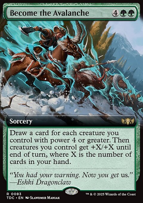 Become the Avalanche, Tarkir: Dragonstorm Commander #83, Magic: The Gathering card