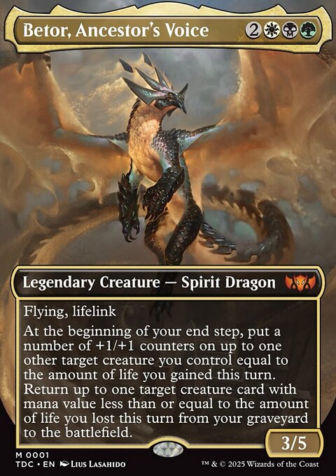 Betor, Ancestor's Voice, Tarkir: Dragonstorm Commander #1, Magic: The Gathering card