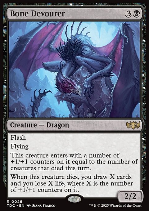 Bone Devourer, Tarkir: Dragonstorm Commander #26, Magic: The Gathering card