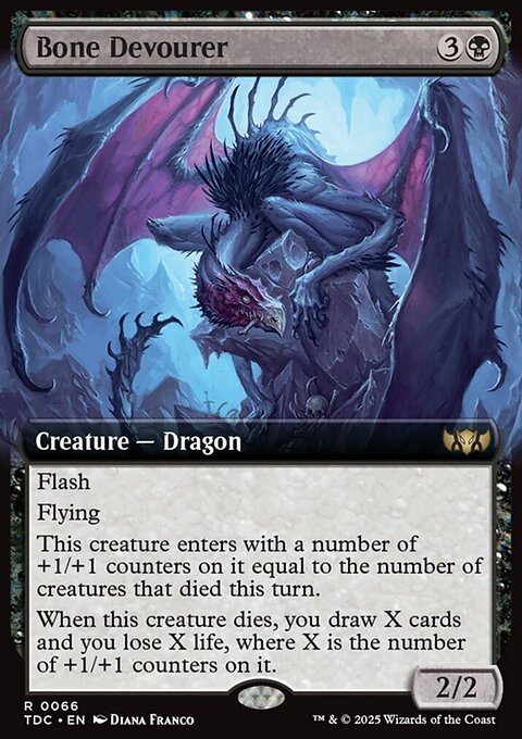 Bone Devourer, Tarkir: Dragonstorm Commander #66, Magic: The Gathering card