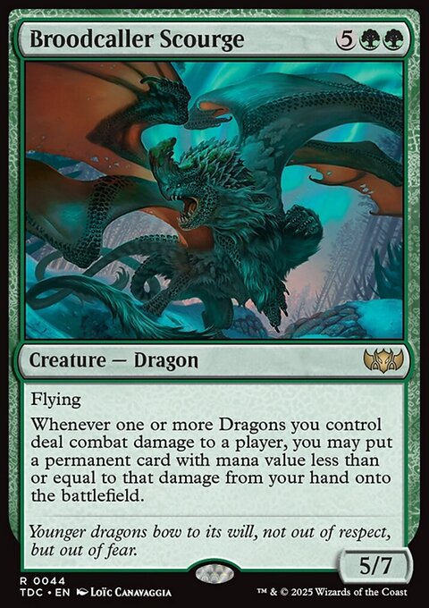 Broodcaller Scourge, Tarkir: Dragonstorm Commander #44, Magic: The Gathering card